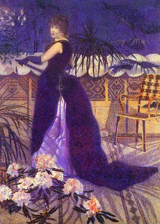 Mme. Hector France, nee Irma Clare and Later (1891) – Henri-Edmond Cross Tablo