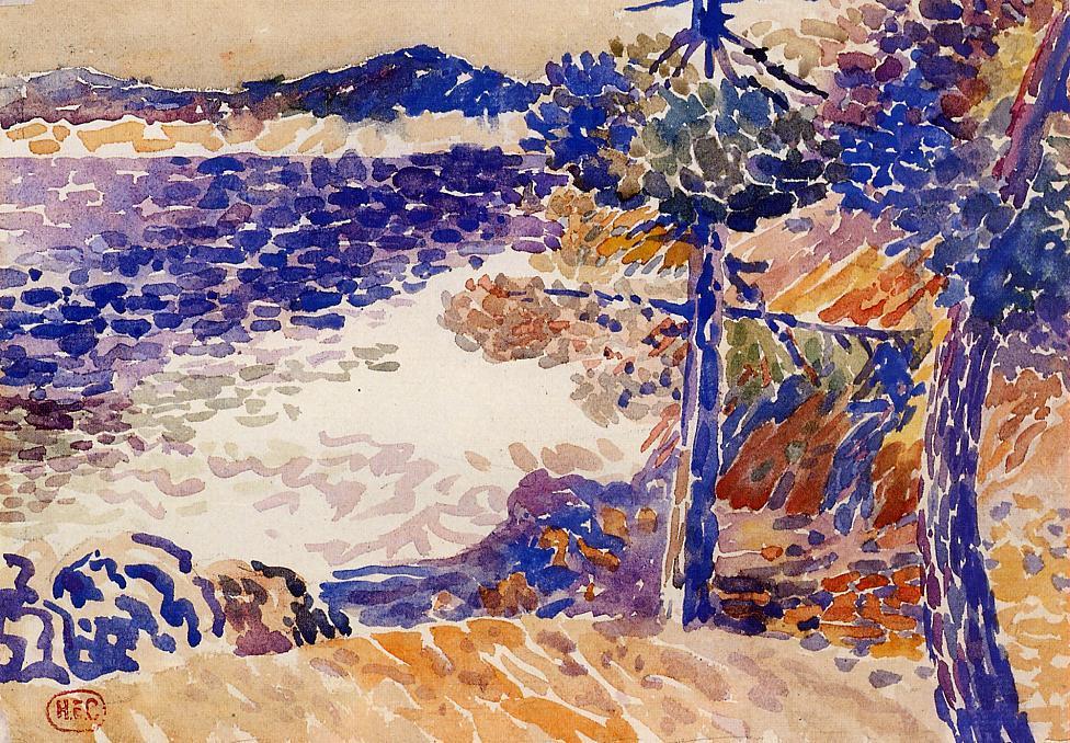 Pines by the Sea - Henri-Edmond Cross Tablo