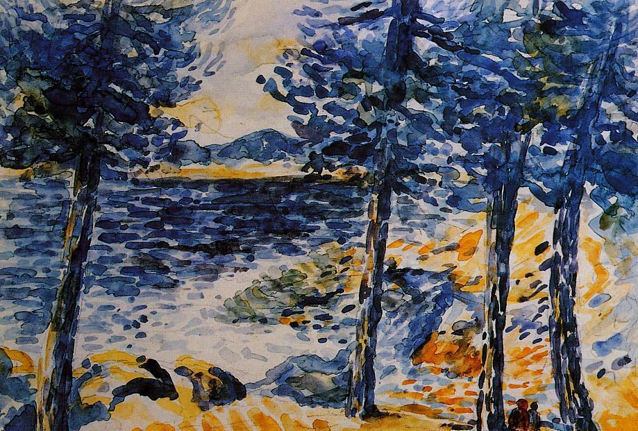 Pines by the Sea (1909) – Henri-Edmond Cross Tablo