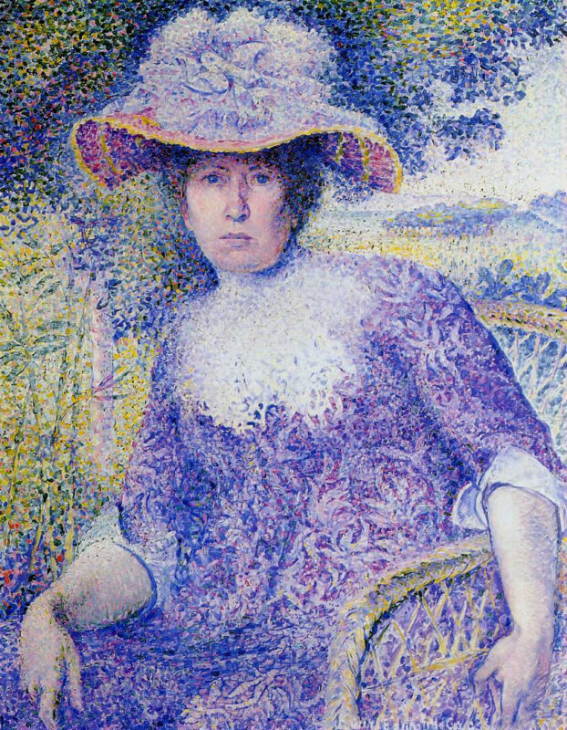 Portrait of Madame Cross (1901) - Henri-Edmond Cross Tablo