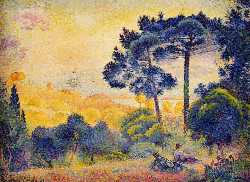 Provence Landscape (1898) - Henri-Edmond Cross Tablo