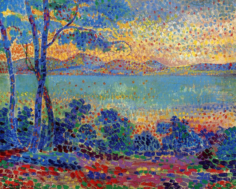 Provence Landscape (1900) - Henri-Edmond Cross Tablo