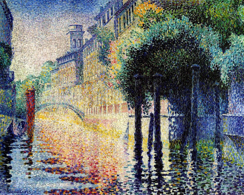 Rio San Trovaso, Venice (1903) - Henri-Edmond Cross Tablo