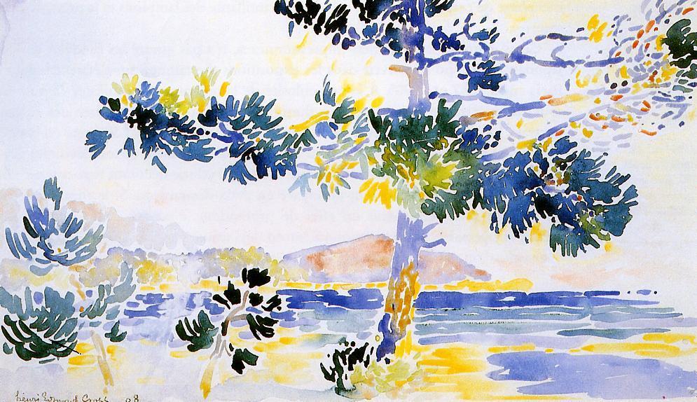 Saint Clair Landscape (1908) – Henri-Edmond Cross Tablo