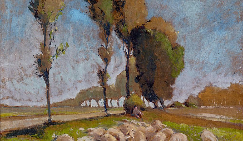 Shepherd and Sheep – Henri-Edmond Cross Tablo