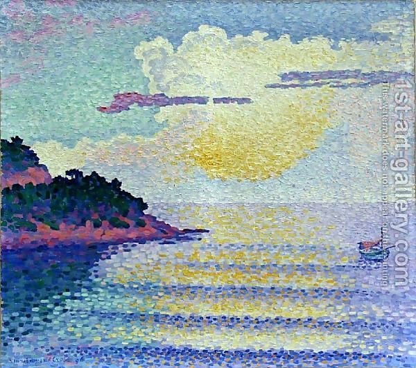 Sunset - Henri-Edmond Cross Tablo