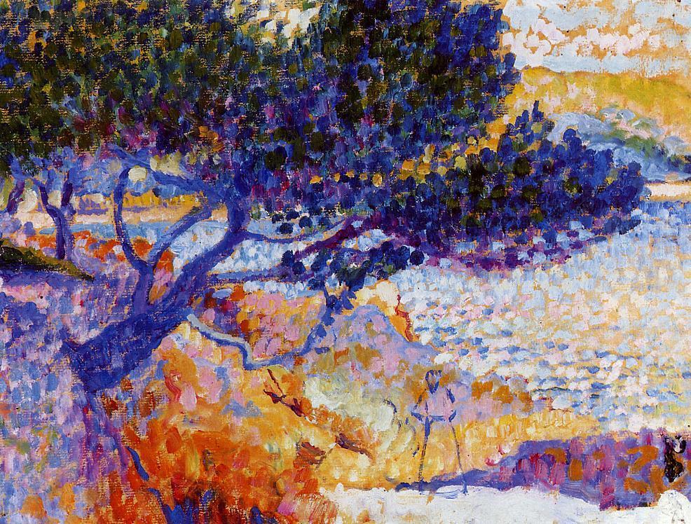 The Bay of Cavaliere (study) (1906) - Henri-Edmond Cross Tablo