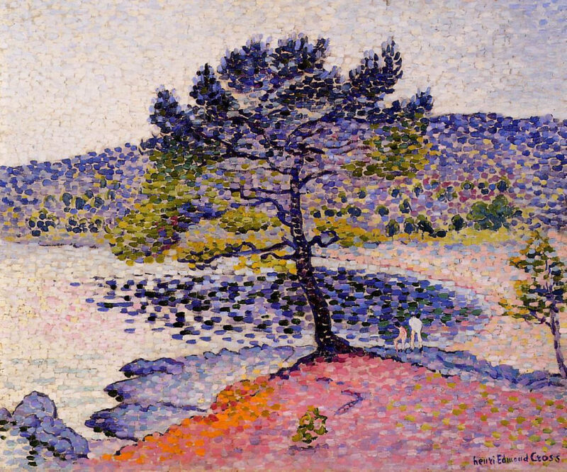 The Beach, Evening (1902) - Henri-Edmond Cross Tablo