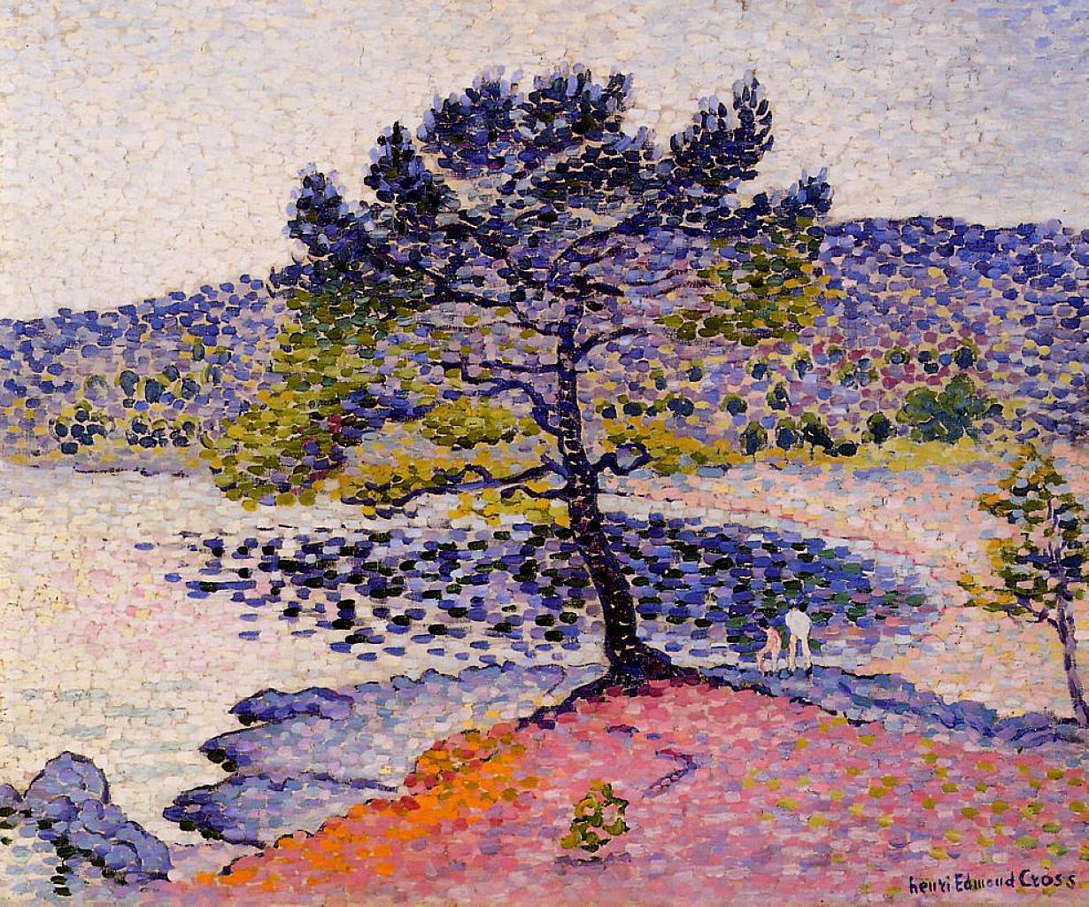 The Beach, Evening (1902) - Henri-Edmond Cross Tablo