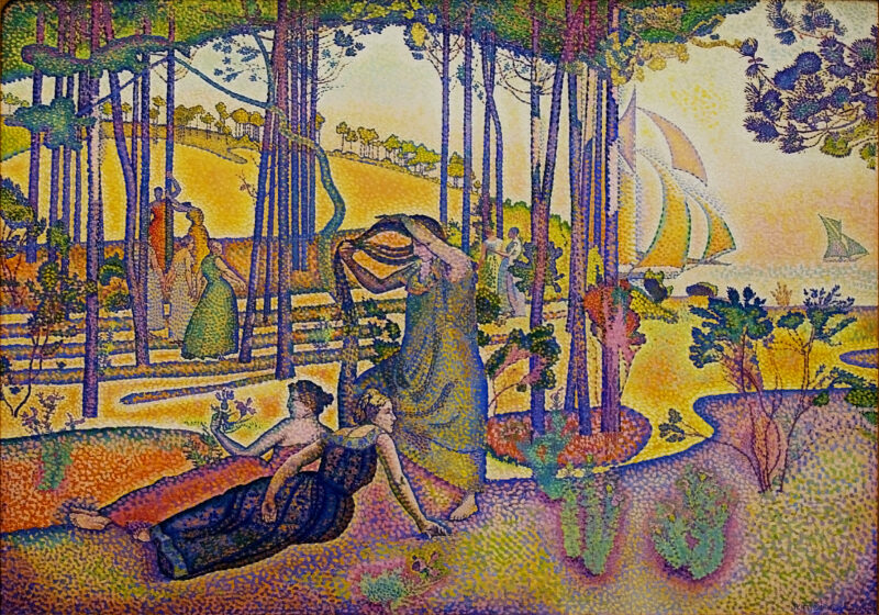 The Evening Air (1893) – Henri-Edmond Cross Tablo