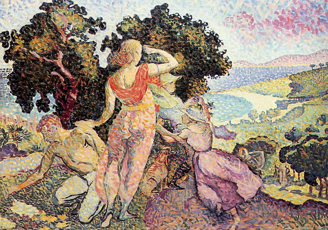 The Excursionists (1894) - Henri-Edmond Cross Tablo