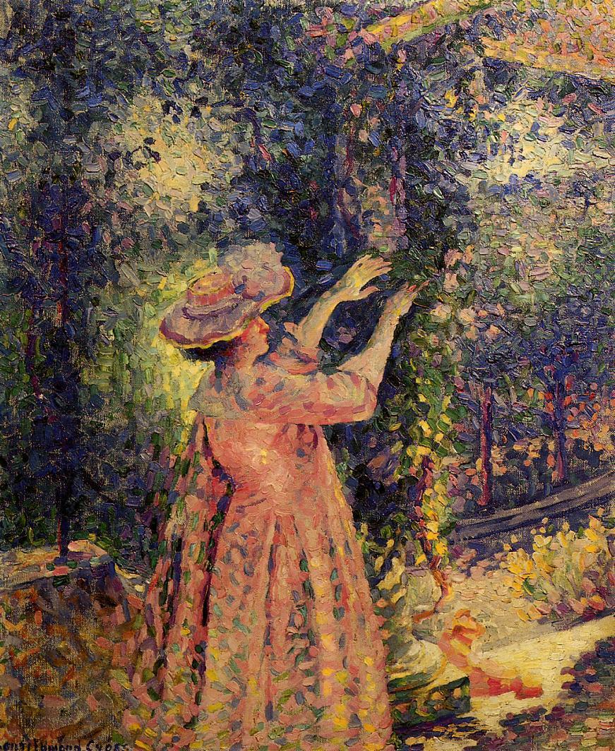 The Flowered Column (1901) Henri-Edmond Cross tablo - Dekolata