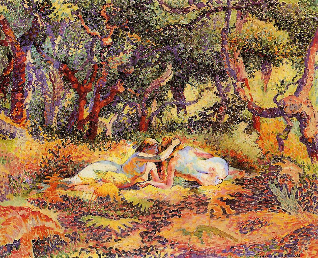 The Forest (1906) Henri-Edmond Cross tablo - Dekolata
