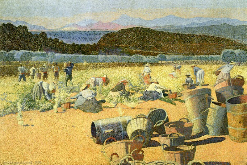 The Grape Harvest Henri-Edmond Cross tablo - Dekolata
