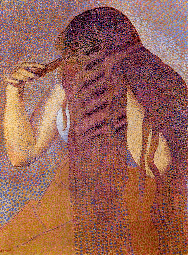 The Hair (1892) Henri-Edmond Cross tablo - Dekolata
