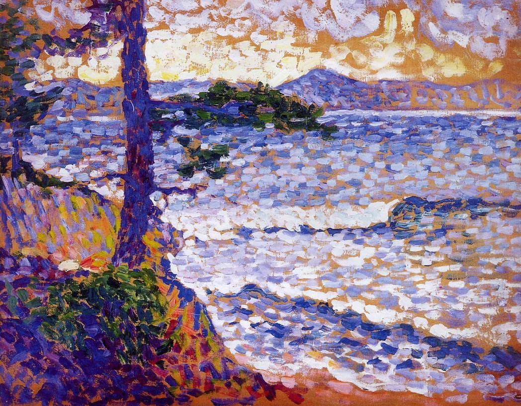 The Mediterranean Coast Henri-Edmond Cross tablo - Dekolata