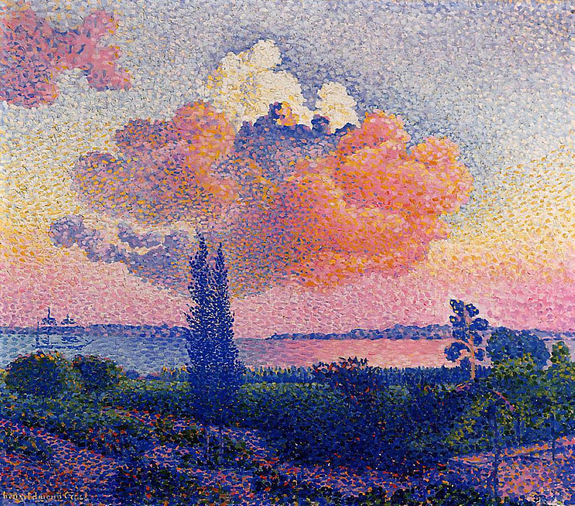 The Pink Cloud (1896) Henri-Edmond Cross tablo - Dekolata