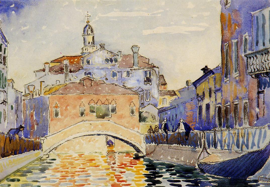 Venetian Canal (1903) – Henri-Edmond Cross Tablo