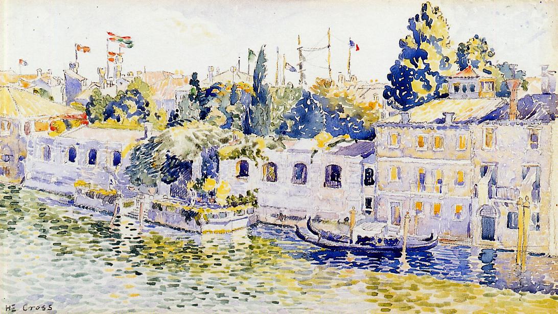 Venice, Palazzo Venier dei Leoni (1903) Henri-Edmond Cross tablo - Dekolata