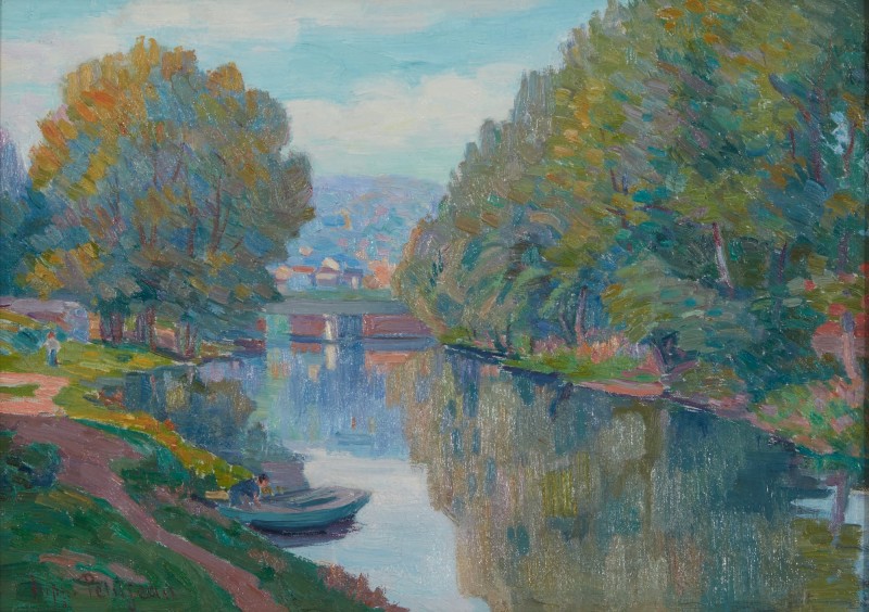 Bank of Oise Hippolyte Petitjean tablo - Dekolata