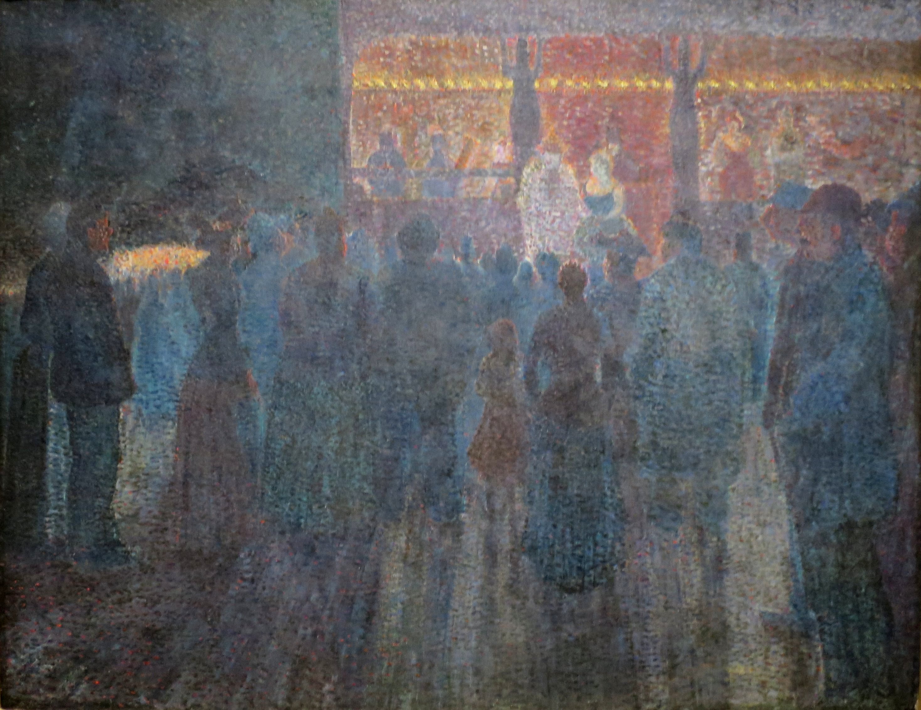 Fair at Night (1888) Louis Hayet tablo - Dekolata