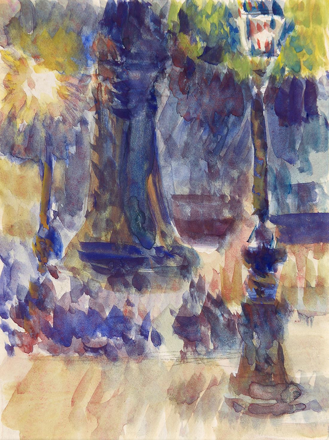 Gas Lamps, Paris Louis Hayet tablo - Dekolata
