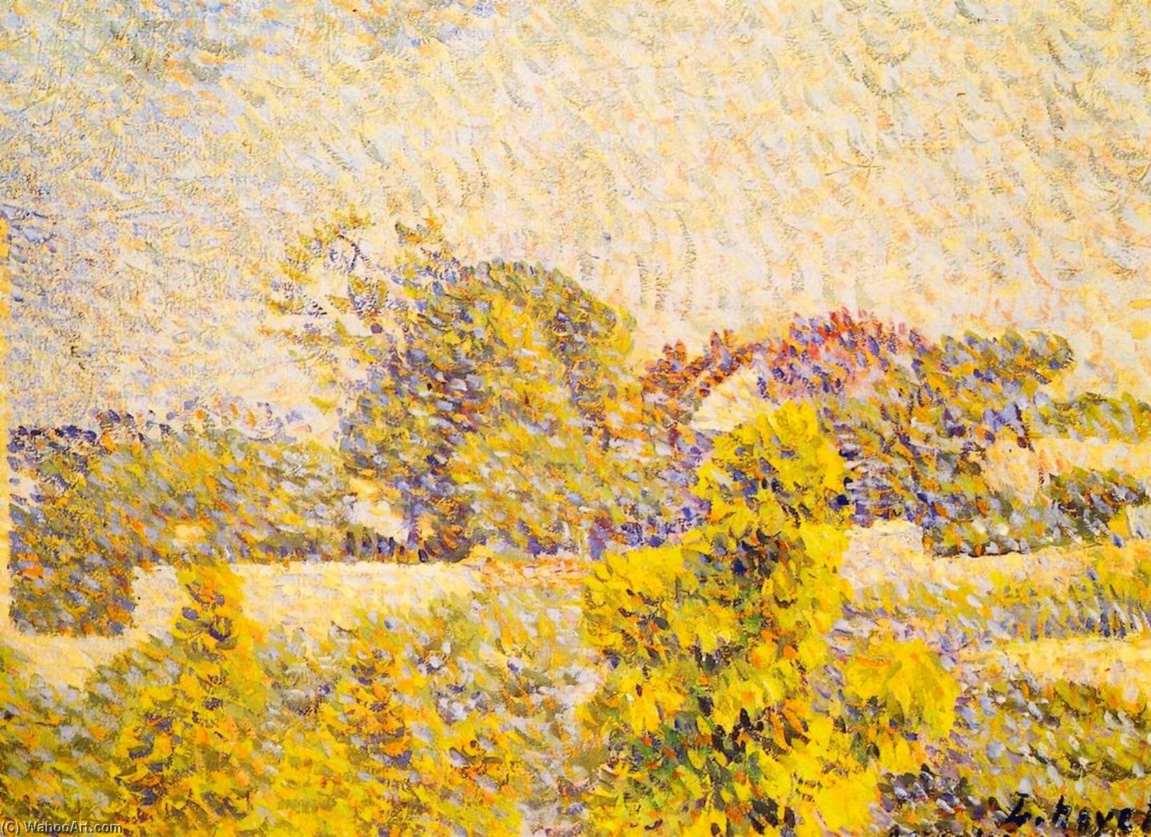 Landscape (1888) Louis Hayet tablo - Dekolata