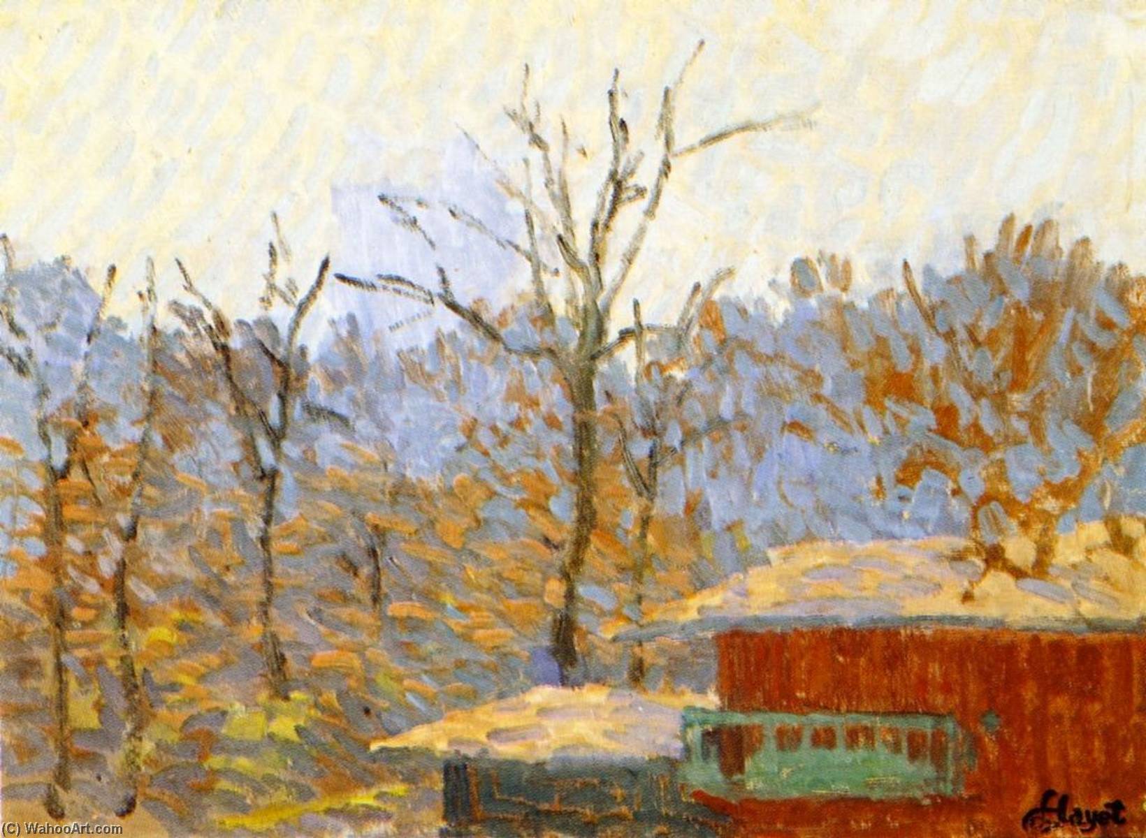 Landscape with a Gazebo (1892) – Louis Hayet Tablo