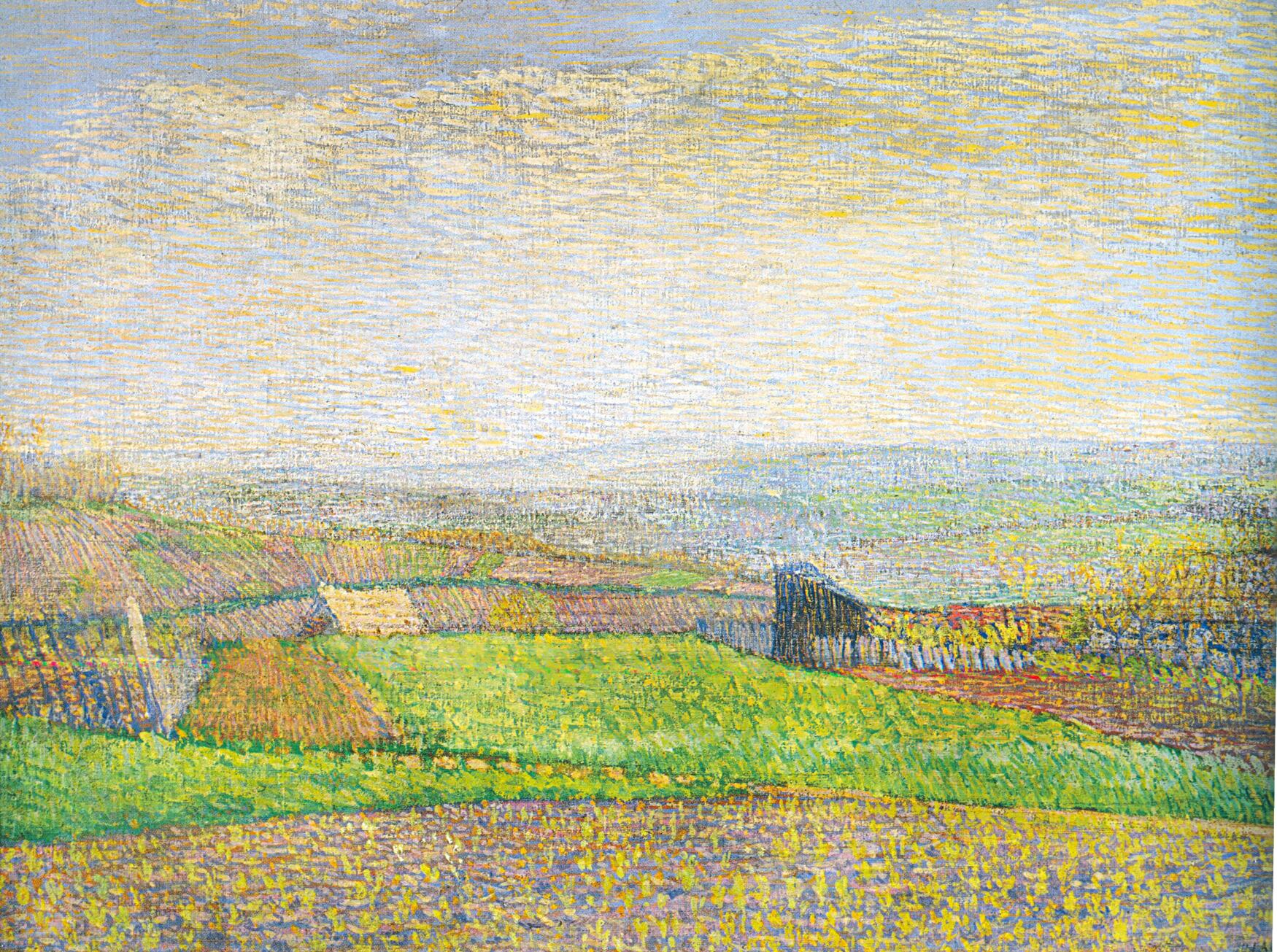 Paysage Du Vexin (1889) – Louis Hayet Tablo