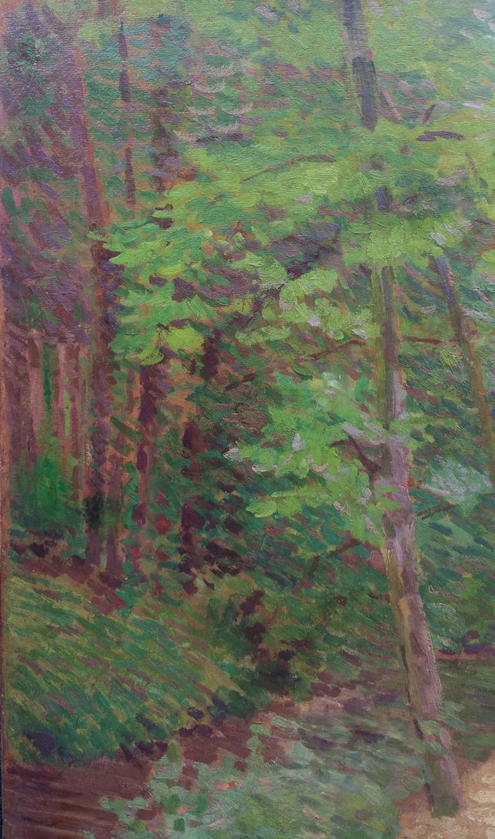 Sous Bois (1890) – Louis Hayet Tablo