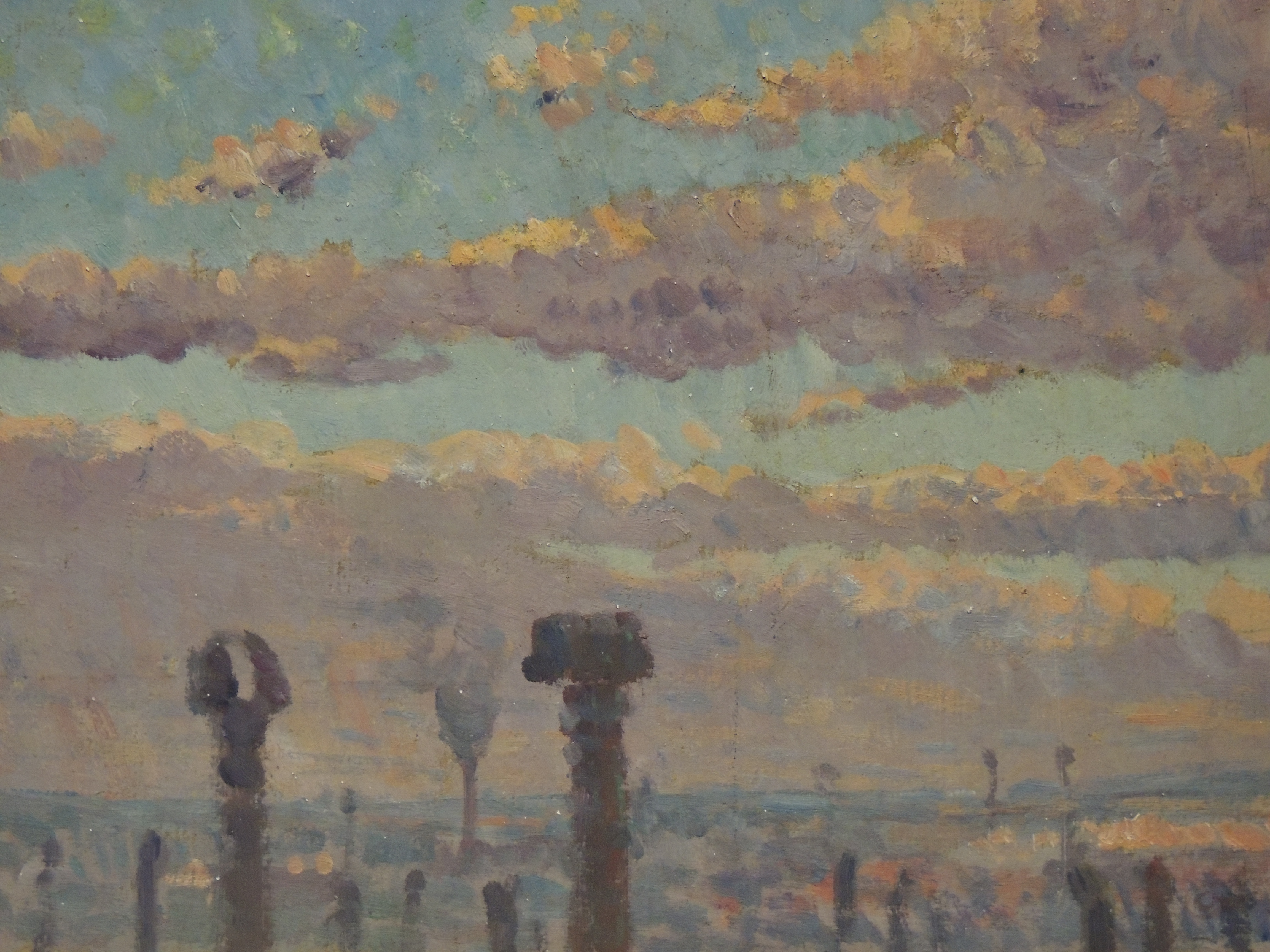 The Chimneys Louis Hayet tablo - Dekolata