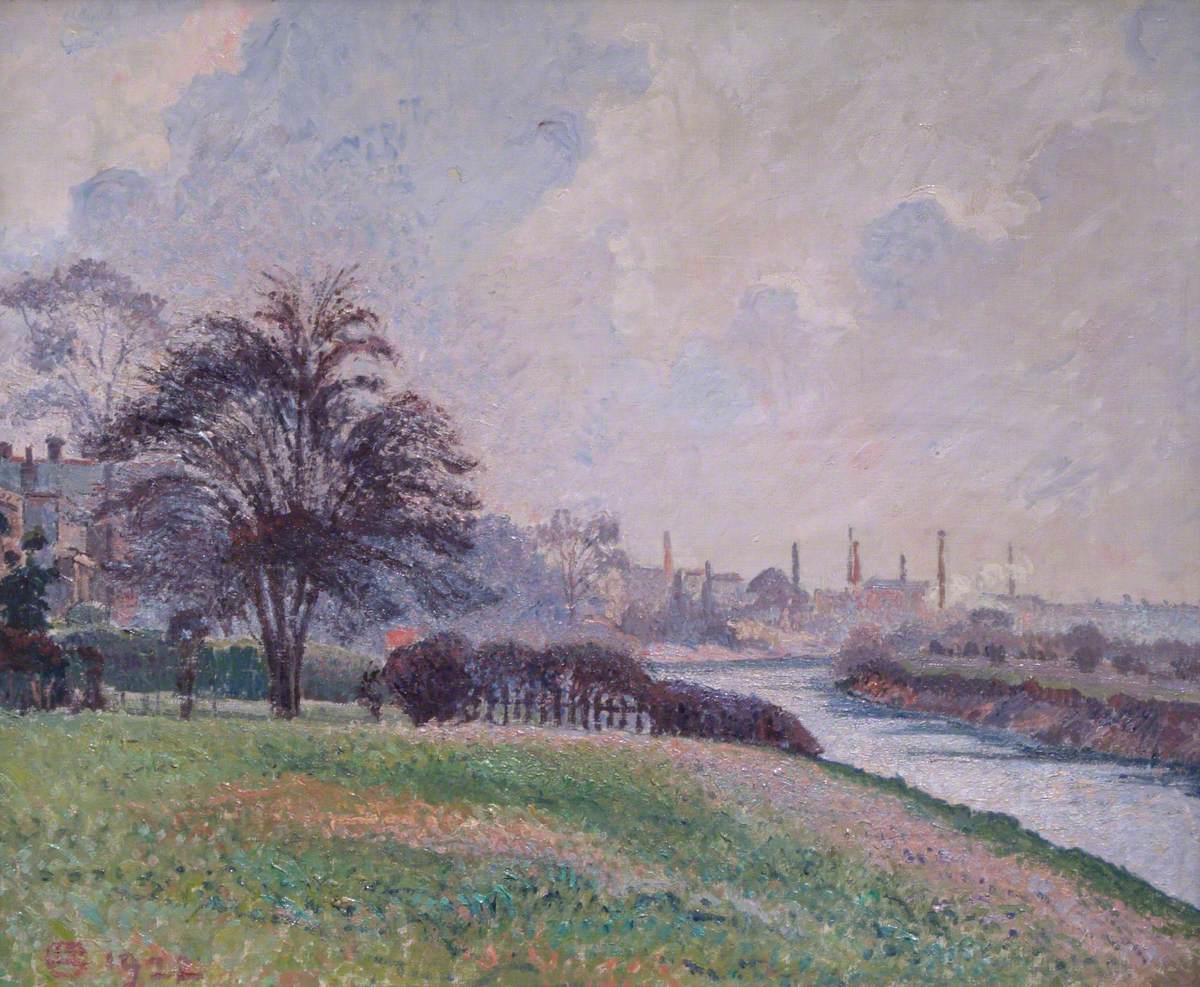 Chiswick Mall (1922) – Lucien Pissarro Tablo