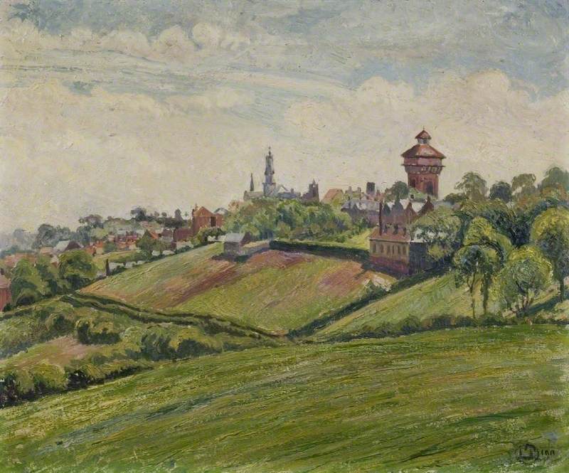 Colchester from Sheepen Hill (1911) – Lucien Pissarro Tablo