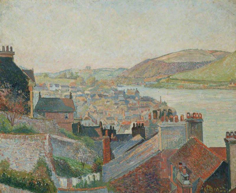 Dartmouth (1922) Lucien Pissarro tablo - Dekolata
