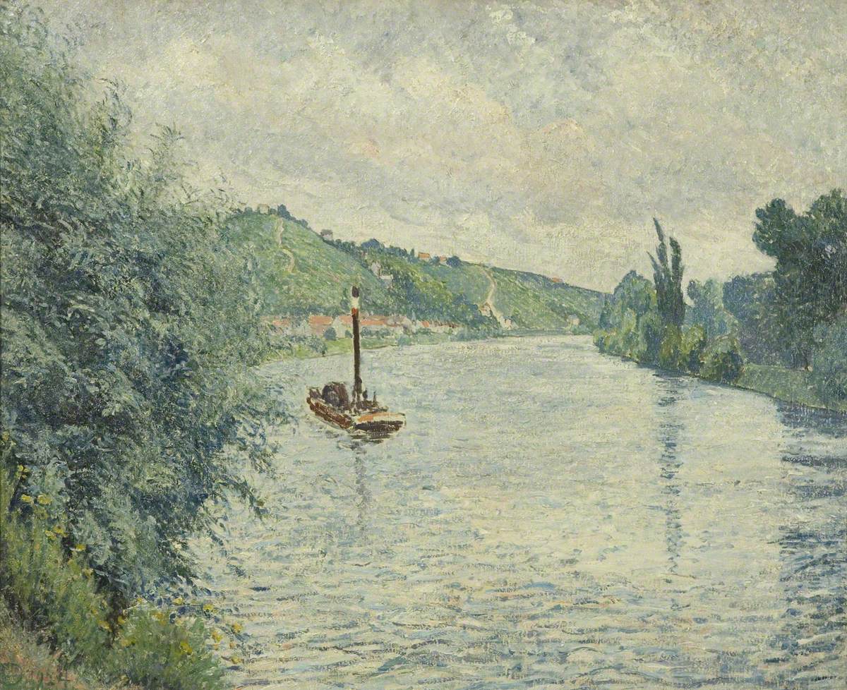 La Frette (1924) Lucien Pissarro tablo - Dekolata