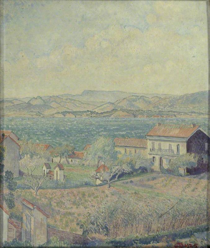Le Mistral, Le Brusq (1925) Lucien Pissarro tablo - Dekolata