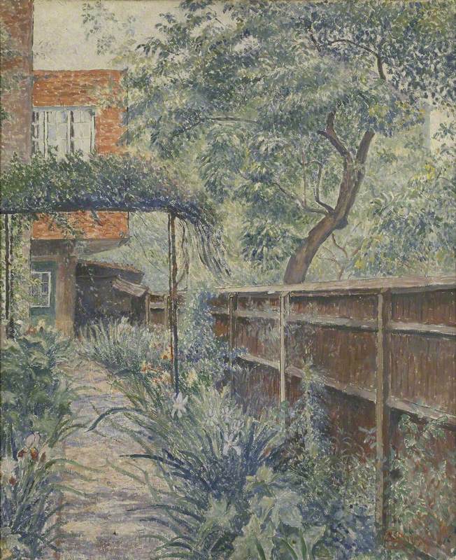 My Studio Garden (1938) – Lucien Pissarro Tablo