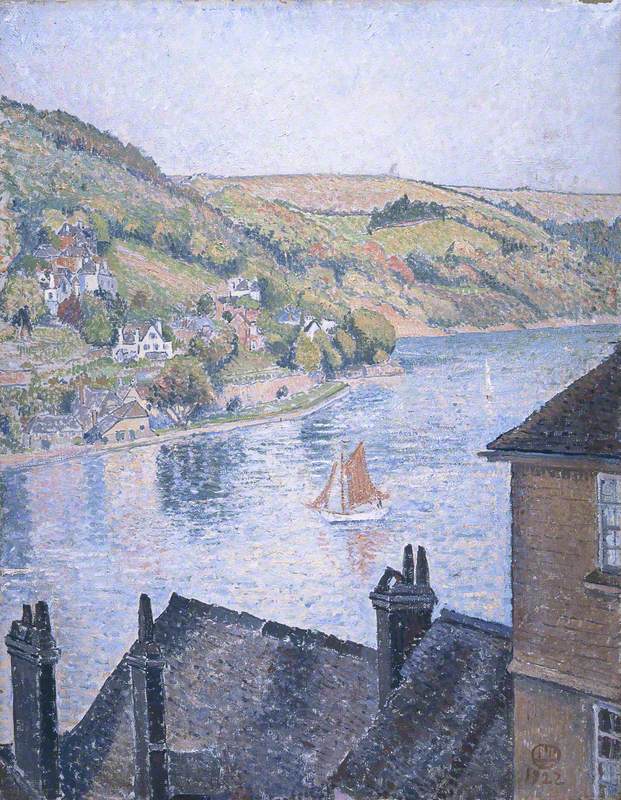 On the Dart (1922) – Lucien Pissarro Tablo