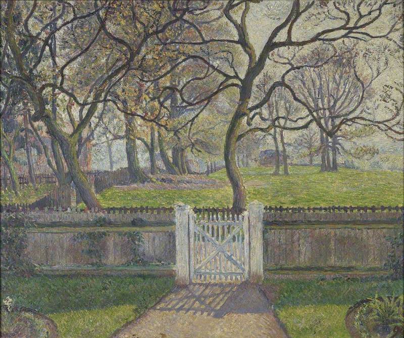 The Garden Gate, Epping (1894) Lucien Pissarro tablo - Dekolata
