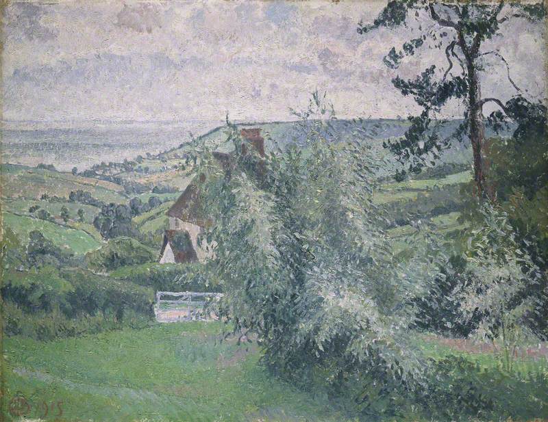 Willows, Fishpond, Dorset (1915) – Lucien Pissarro Tablo