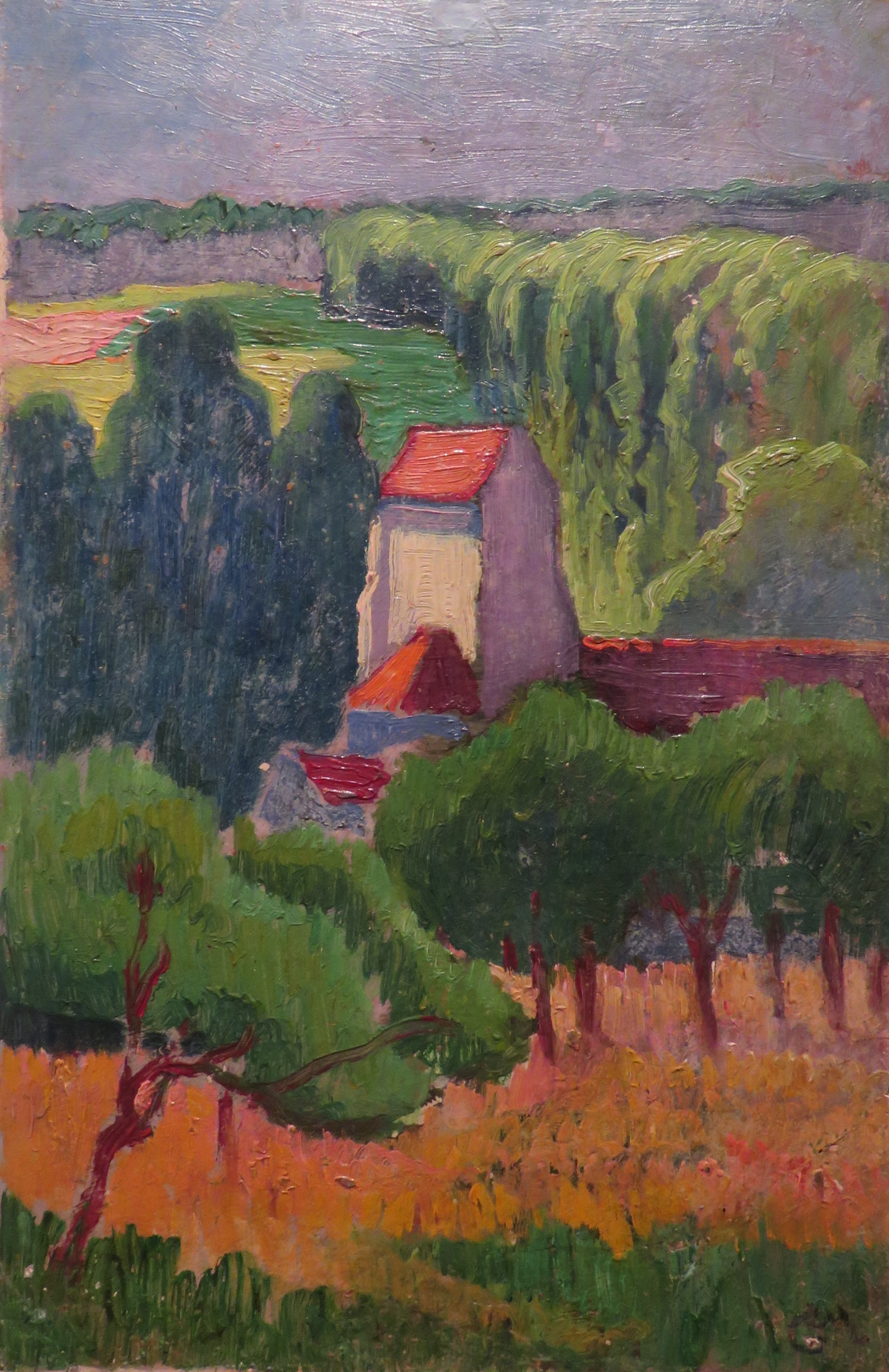 L'église de Gouvernes (1894) Léo Gausson tablo - Dekolata