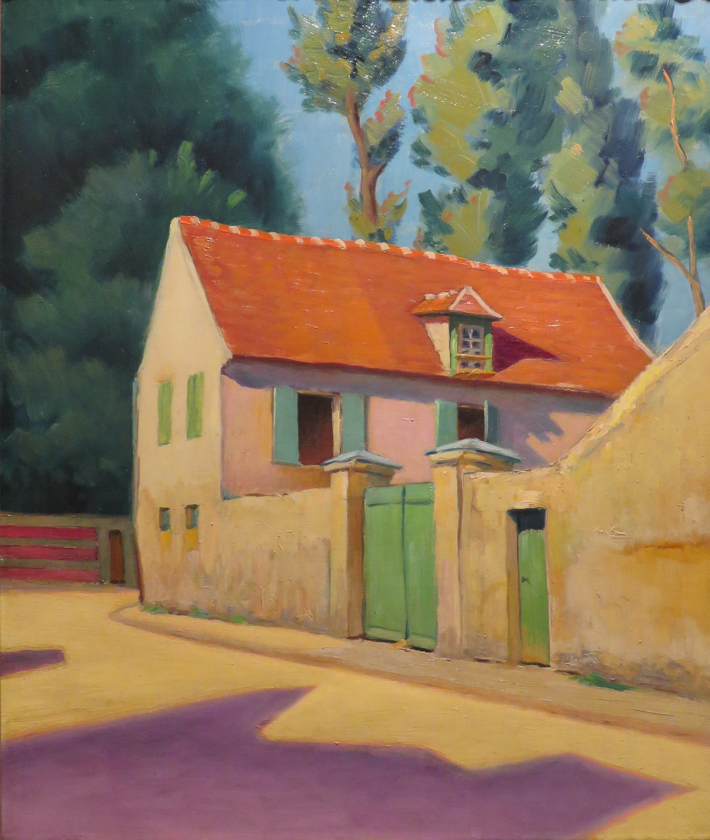 La Cour de la Gourdine (1890) Léo Gausson tablo - Dekolata