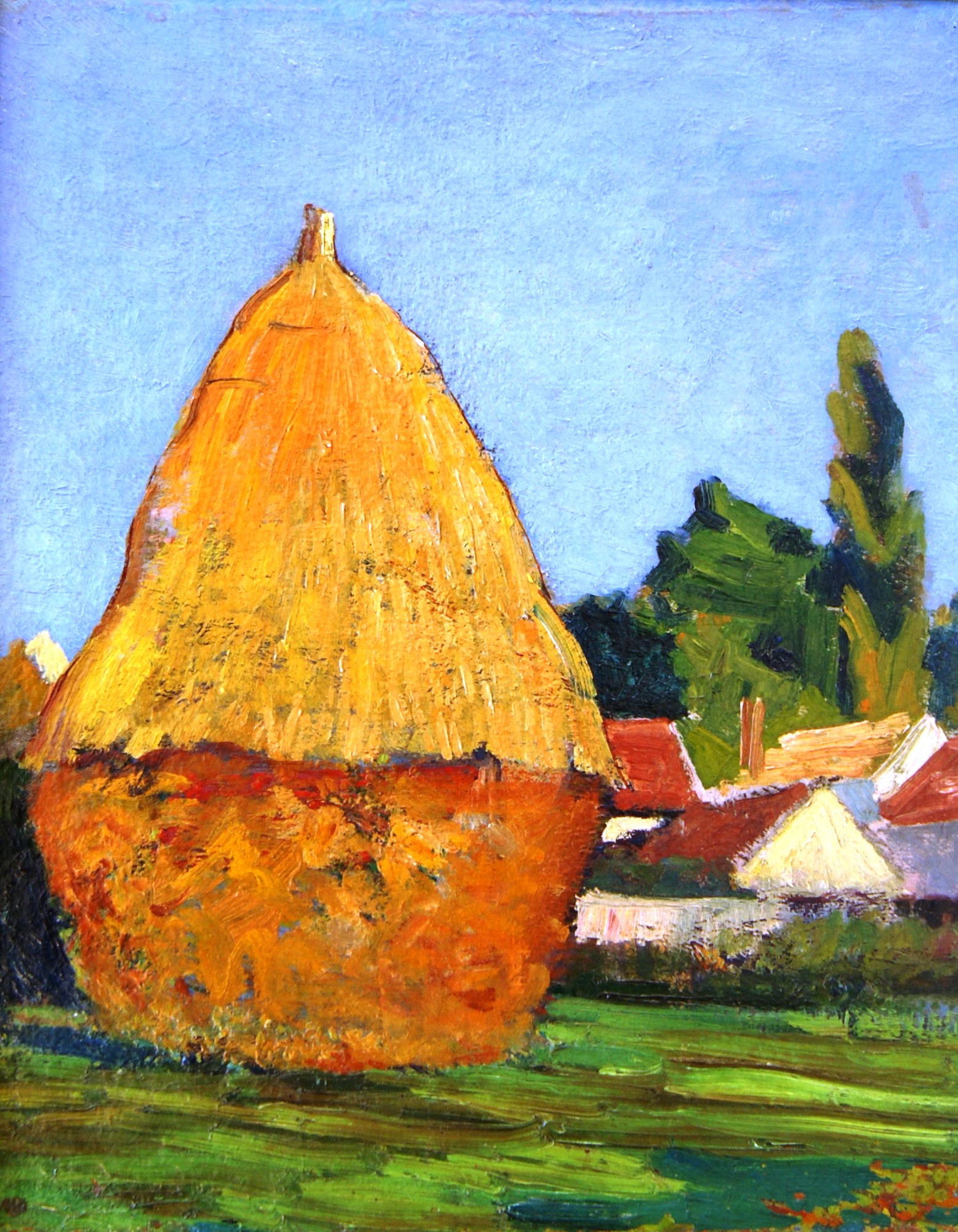 La Meule Près Des Maisons Léo Gausson tablo - Dekolata
