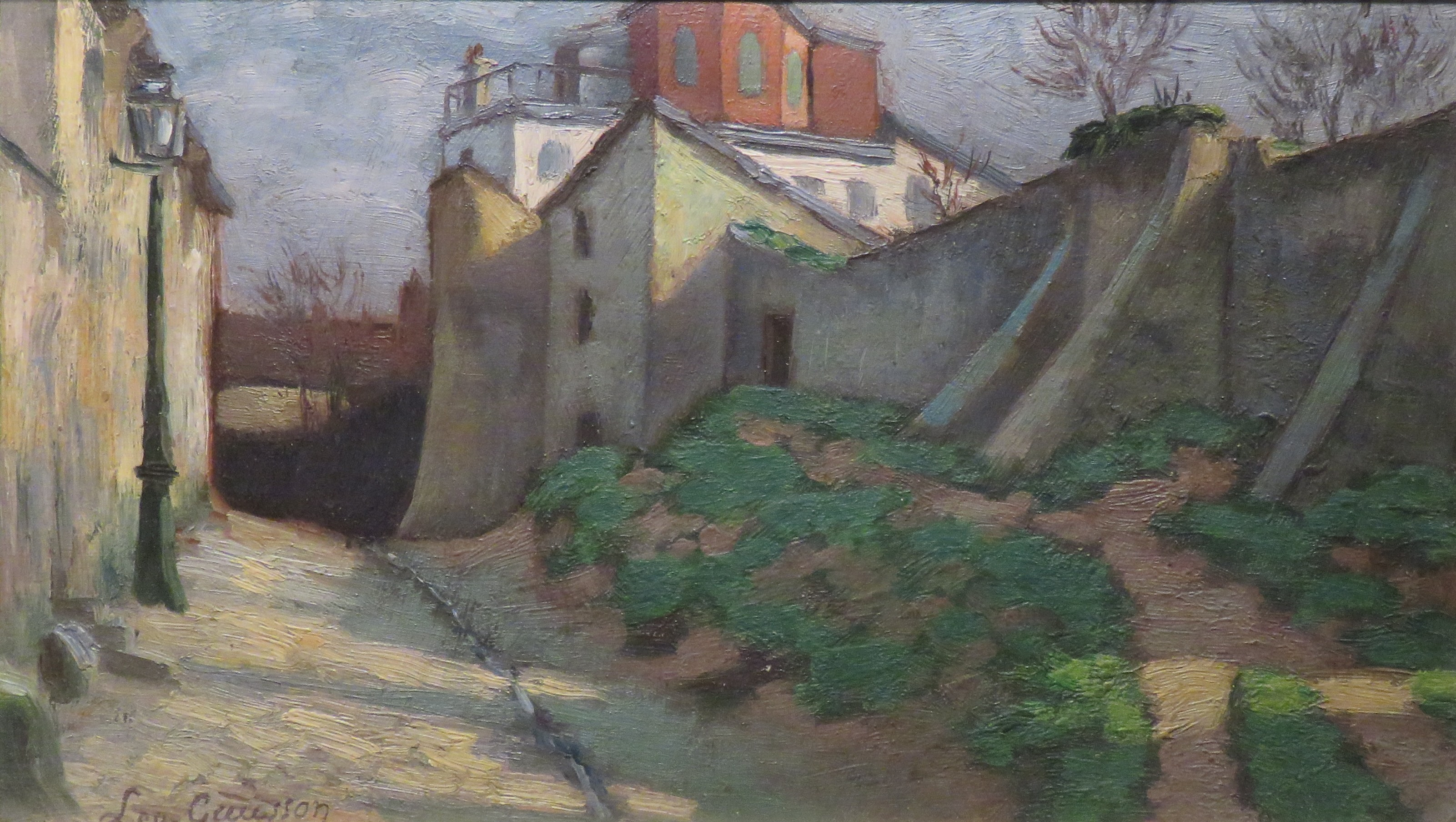 La Rue Cortot à Montmartre (1884) Léo Gausson tablo - Dekolata