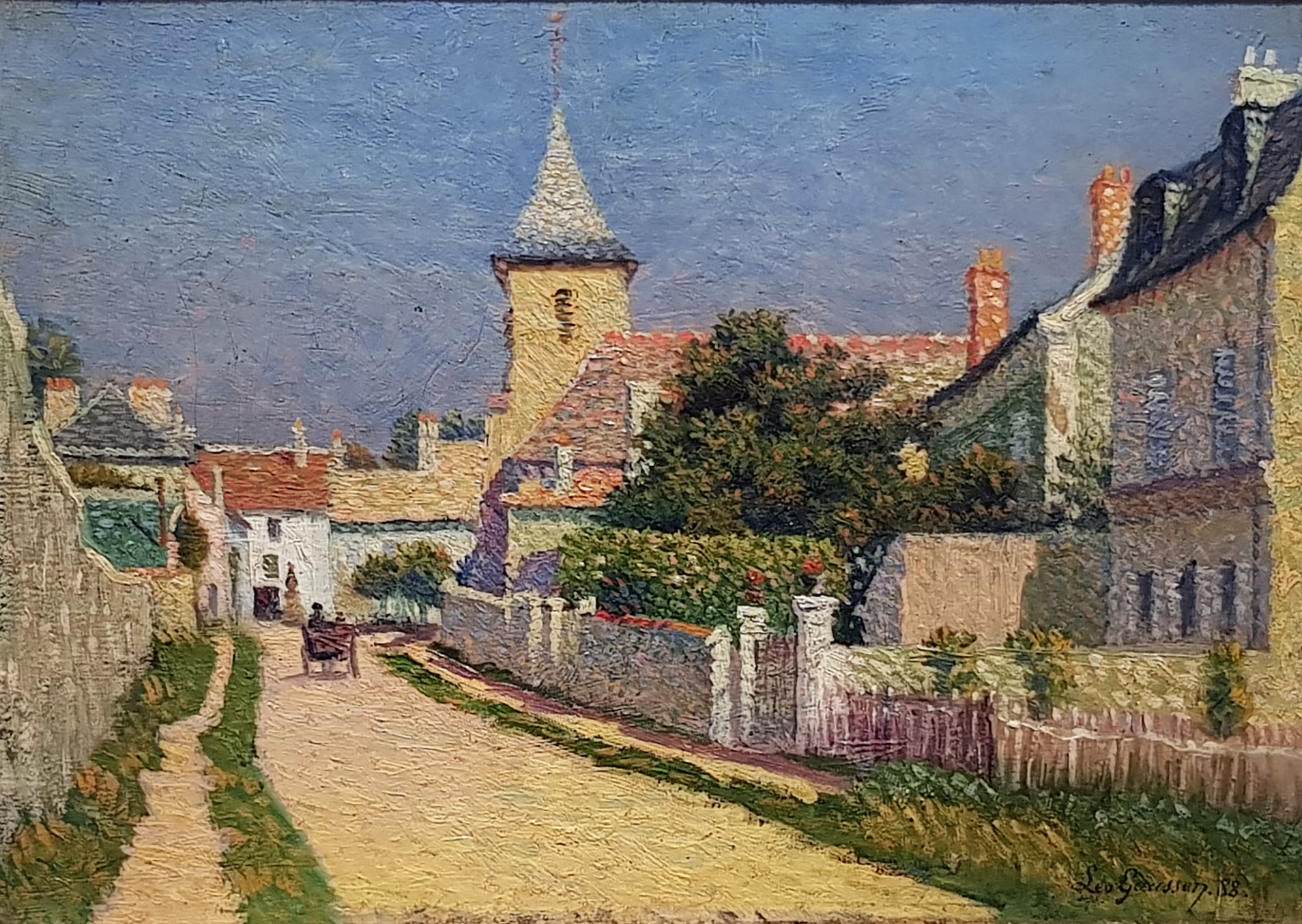 Rue de Moustier à Thorigny (1888) Léo Gausson tablo - Dekolata