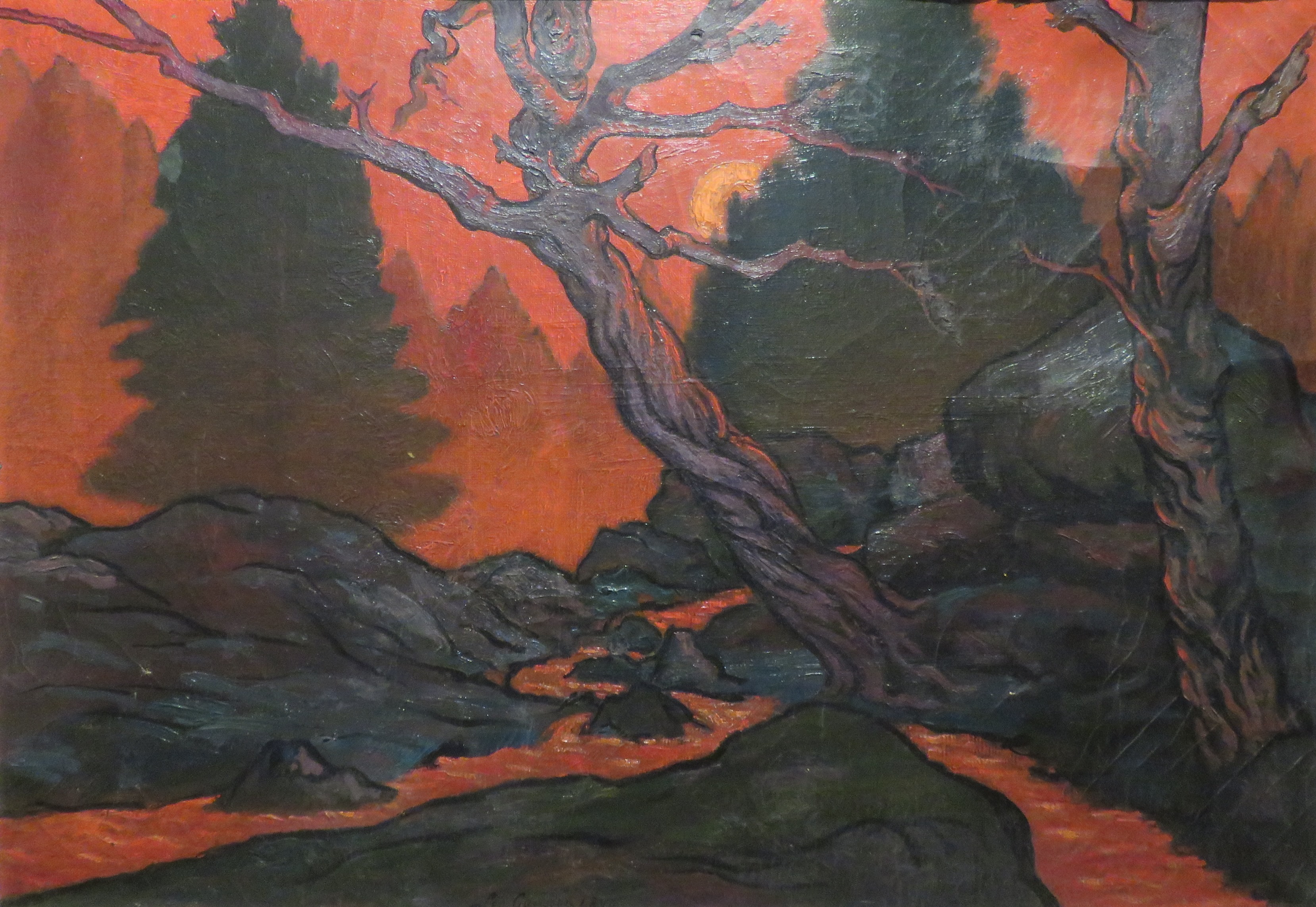Soleil couchant (1890) Léo Gausson tablo - Dekolata