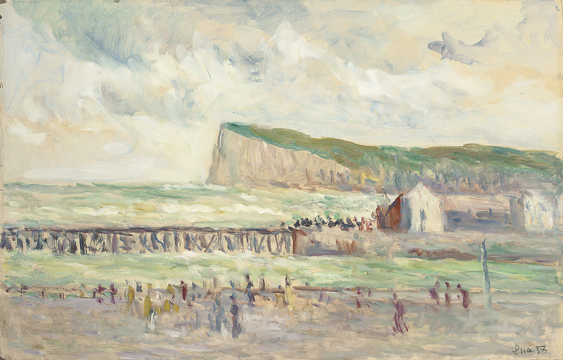Falaise De Mer Près Du Tréport – Maximilien Luce Tablo