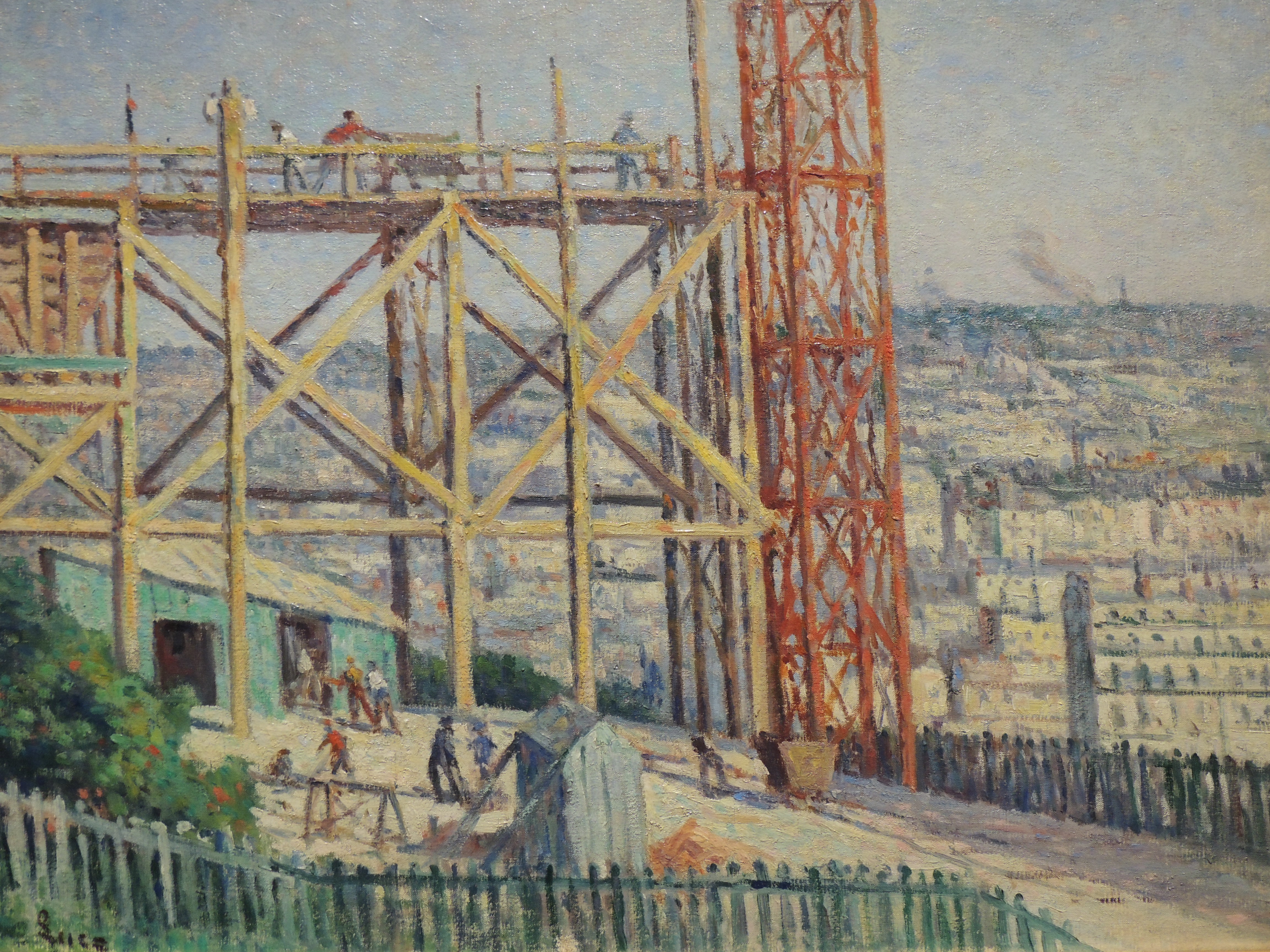 La Construction du Sacré Coeur – Maximilien Luce Tablo