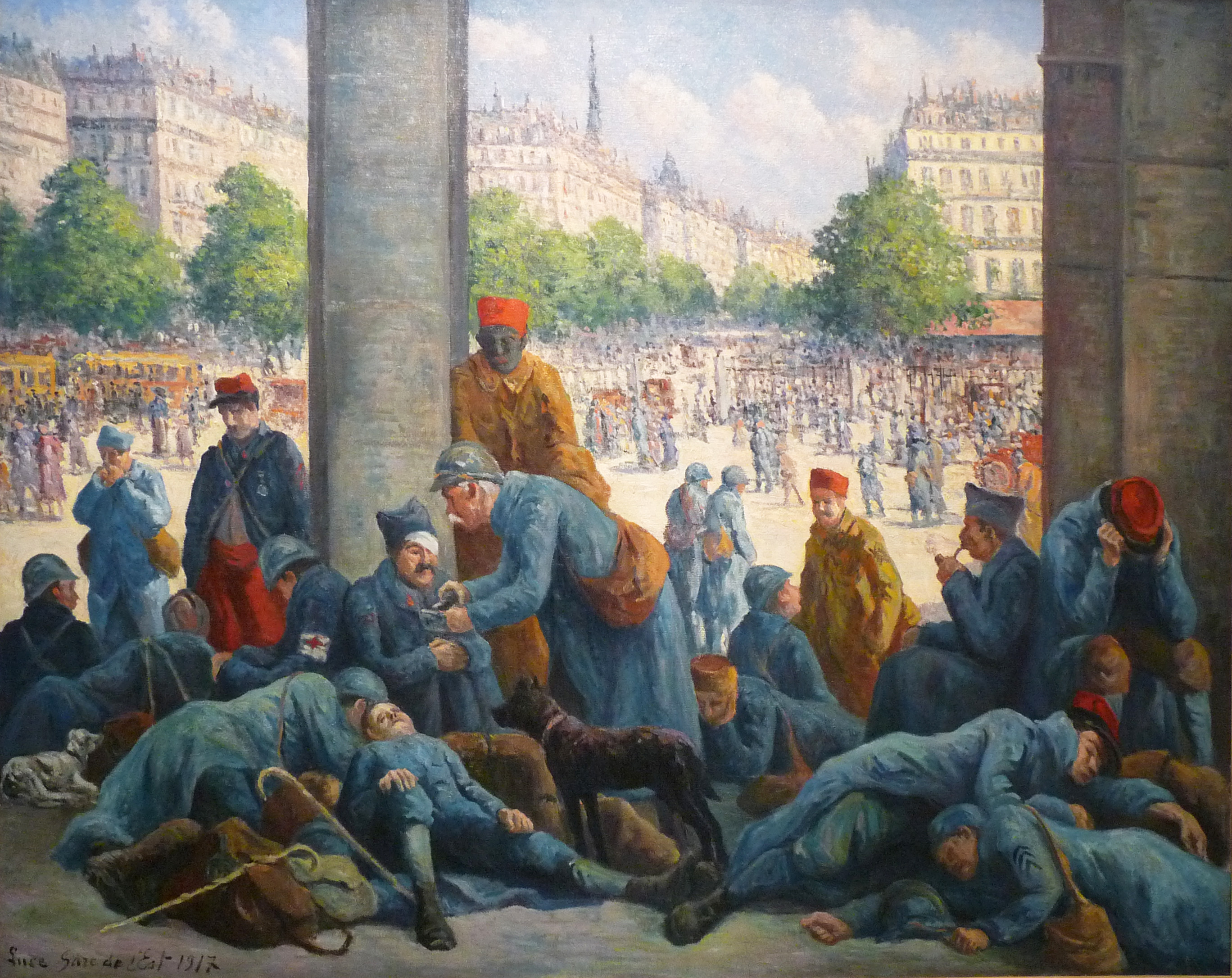 La Gare De L'est (1917) Maximilien Luce tablo - Dekolata