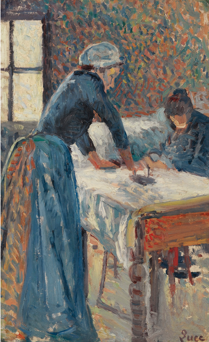 La Repasseuse (1900) Maximilien Luce tablo - Dekolata